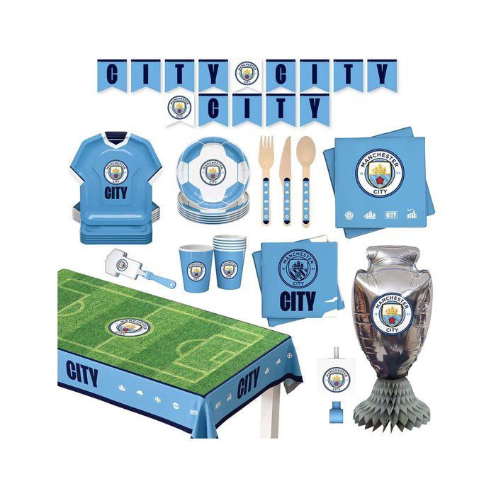 Kit anniversaire Manchester City Football Club 75 pièces