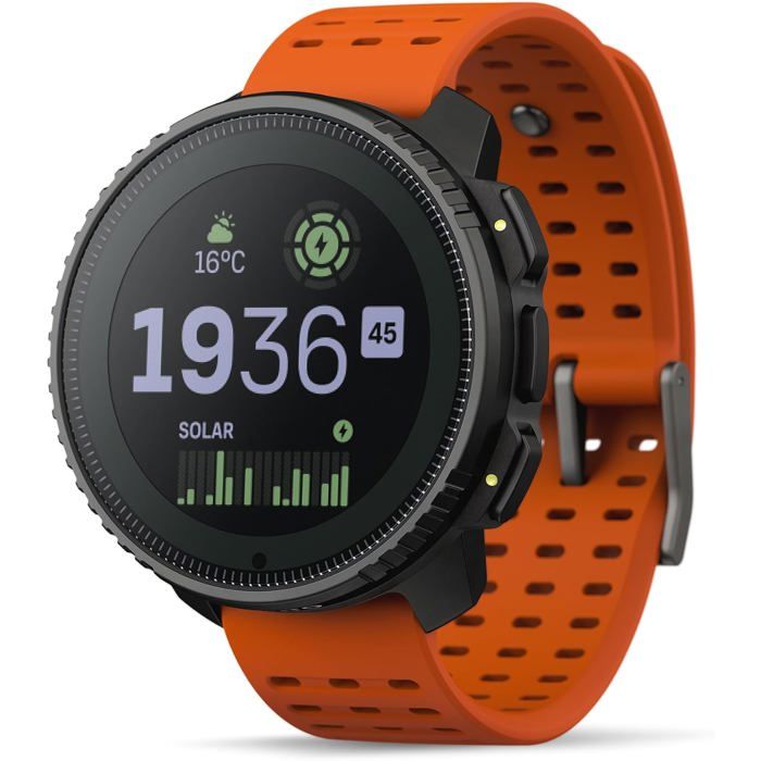 Vertical Montre Connectée Sport Homme GPS 95+ Sports Cardio 24H Altimètre Baromètre Suivi Santé Charge Solaire