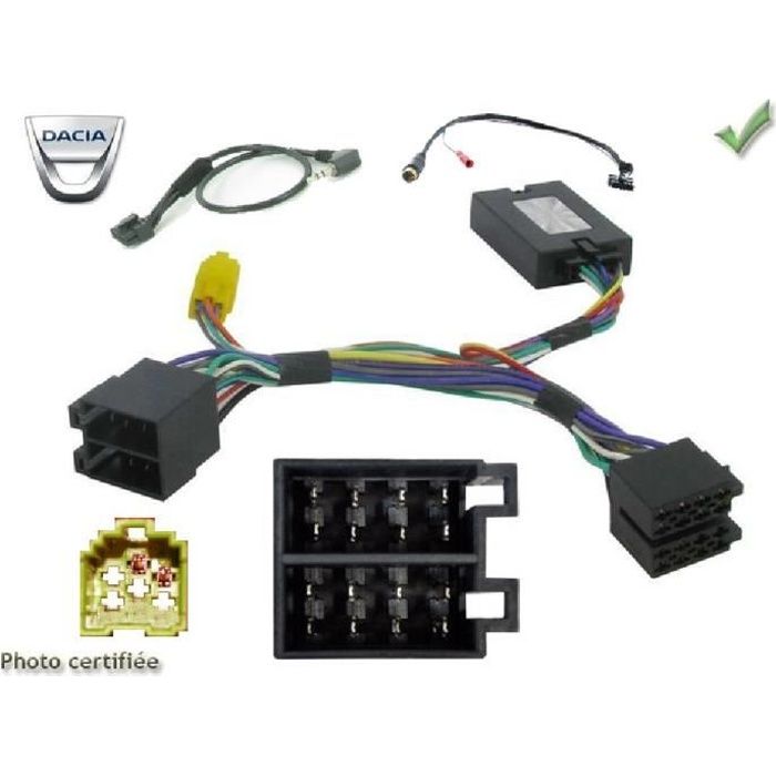 Adaptateur volant télécommande interface DACIA sandero ue à partir de 2013