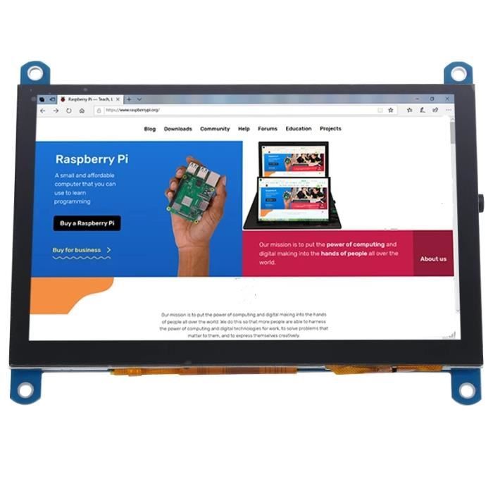Écran Tactile LCD TFT 5 Pouces Pour Raspberry Pi - 800x480, Connecteur DSI - Neuf