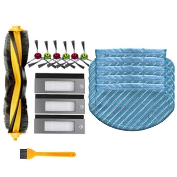 Rouleaux De Rechange Pour Deebot X8 Pro / Omni / T80 - Lot De 3 (2 Rouleaux + 1 Brosse) - Nylon Durable
