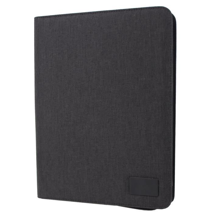 Alassio 43006-1 Cremona Porte-Documents A4 En Cuir Nappa Noir Env. 32 X 25 X 2 Cm Porte