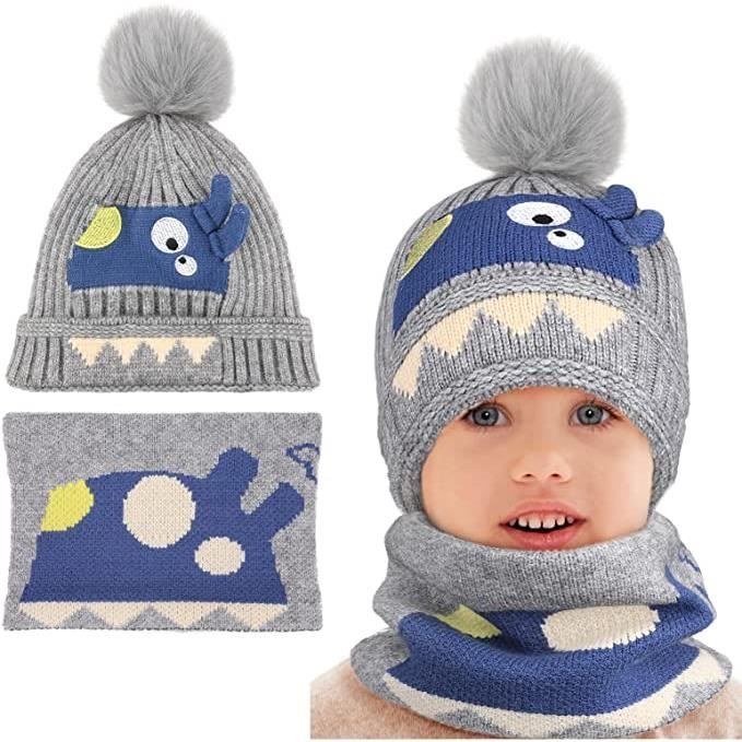 Bonnet avec cache cou pour enfants fille et garçon disponible