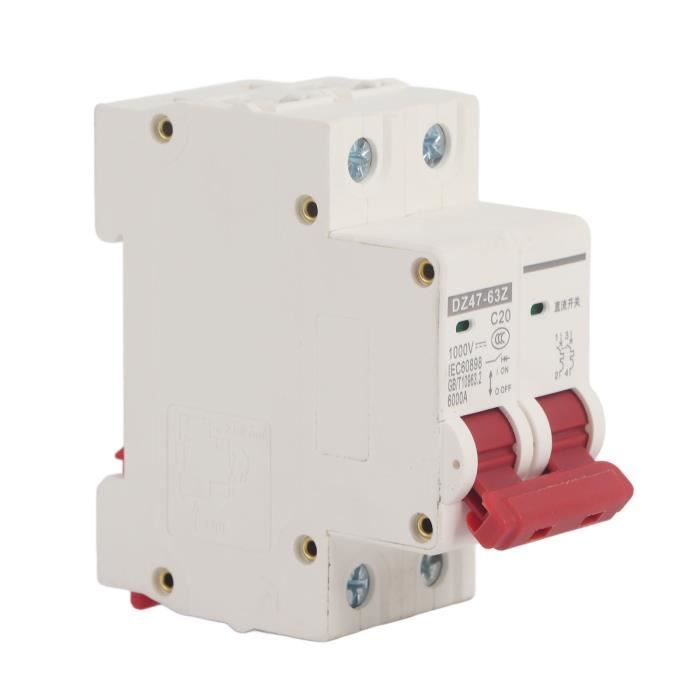 Disjoncteur Miniature 230VAC/63A 1Pôle - Protection Solaire Et Photovoltaïque