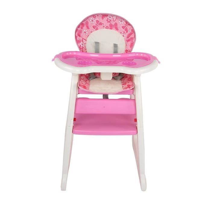 Ensemble Table Et Siege De Nourrisson Chaise Haute Reglable Pour Table A Manger Pour Enfant Rose Fihero Cdiscount Pret A Porter