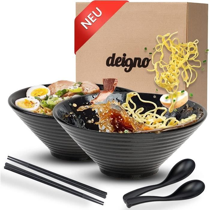 Bol Ramen En Céramique STE-CER Lot De 2 Bols à Ramen En Céramique