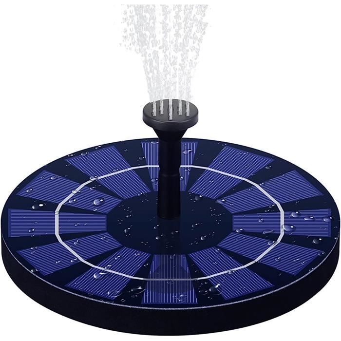 Buses Pour Fontaine Solaire – Kit Avec Panneau Solaire 1.5W/2.5W, Adaptable Bassin Jardin