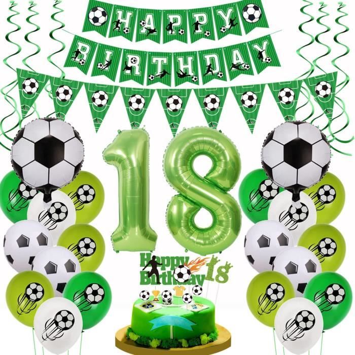 18 Ans Déco Anniversaire Vert, Arche Ballon Anniversaire Deco 18 Ans, Happy  Birthday Bannière Latex Ballon, Vert Avocat Ballo[m3726] - Cdiscount Maison