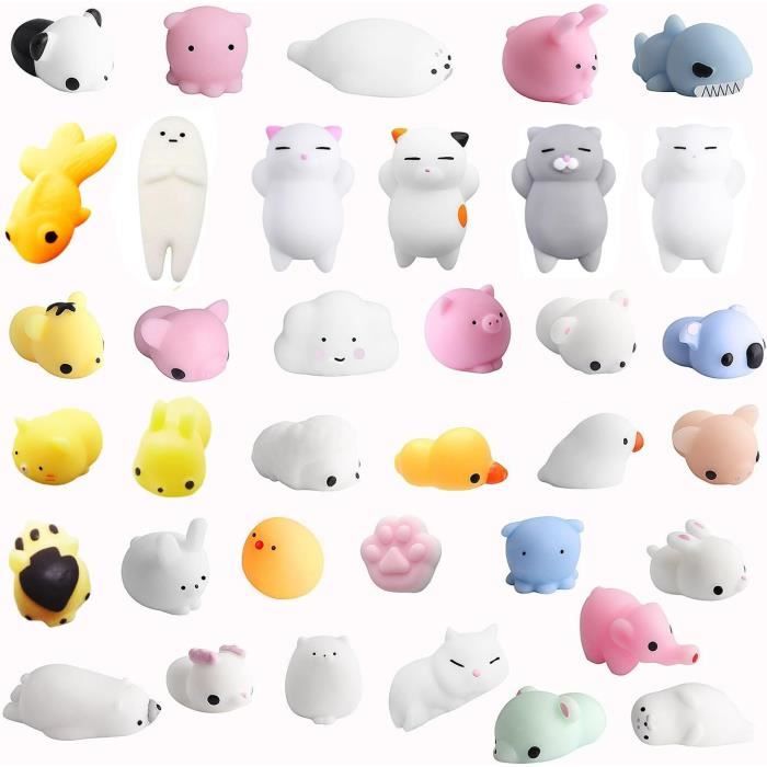 12 pièces Mochi Squishy jouets cadeaux de fête Kawaii Mini