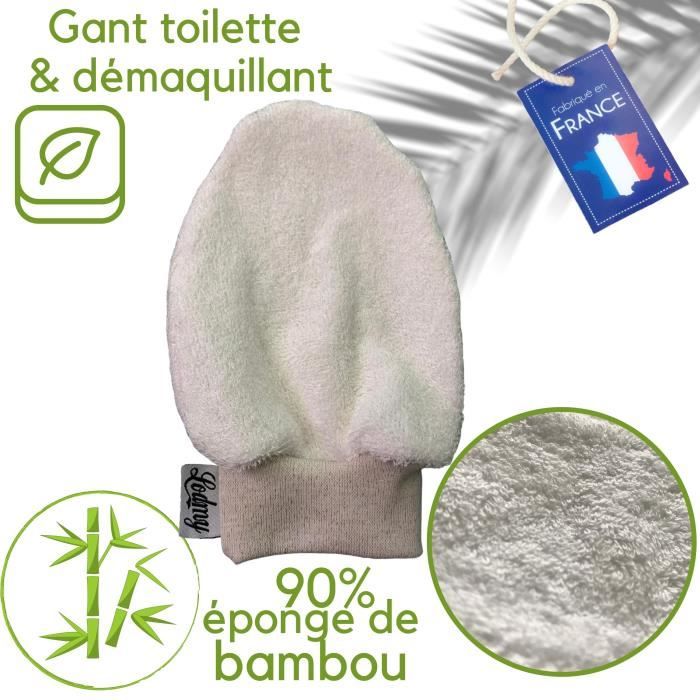Gant De Toilette En Fibre De Bambou 4 Pièces, Débarbouillettes Douces Pour  Le Corps Et Le