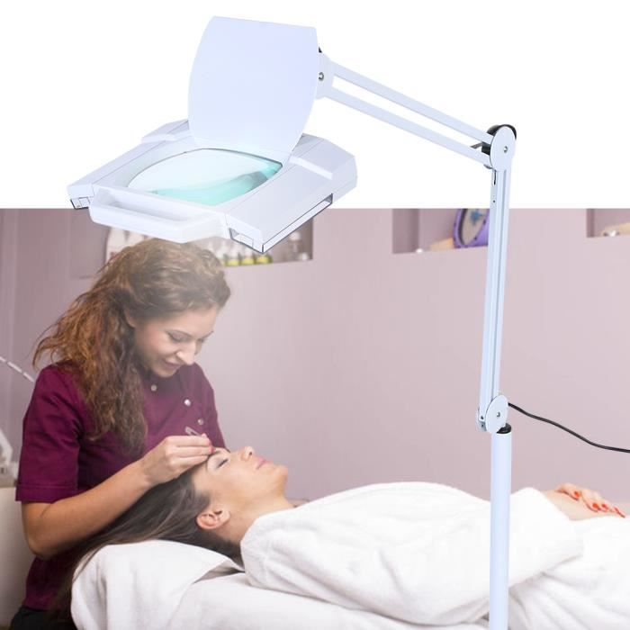 Lampe Loupe De Table Avec Pince - 5 Dioptries - Éclairage Intégré Pour Travaux De Précision - Neuf - Sans Marque