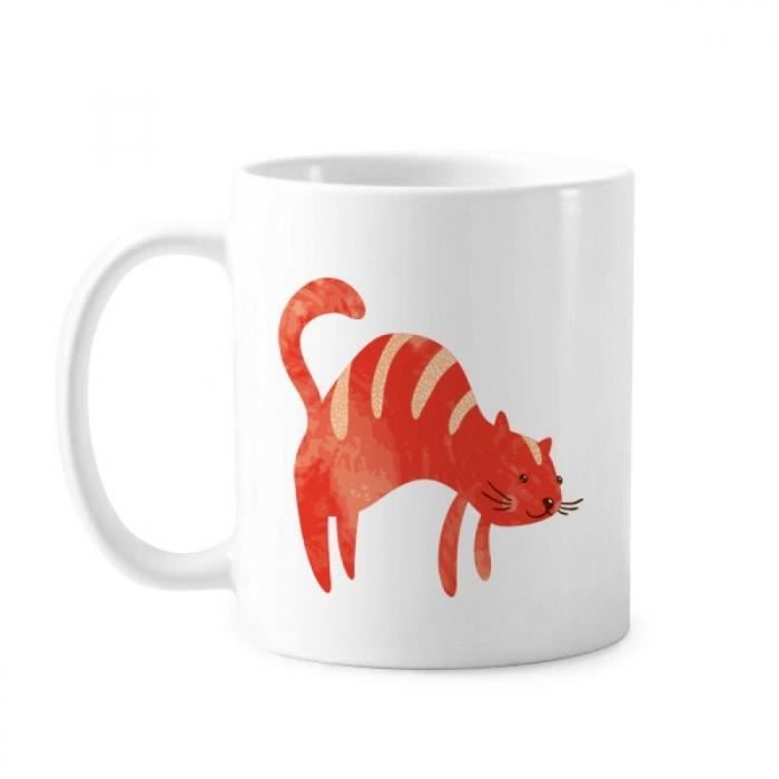 Protect Des Animaux Animal Mignon Petit Chat Orange L Amant De Dessin Anime Classique Mug En Poterie Blanc Avec Des Poignees Coupe Cdiscount Maison