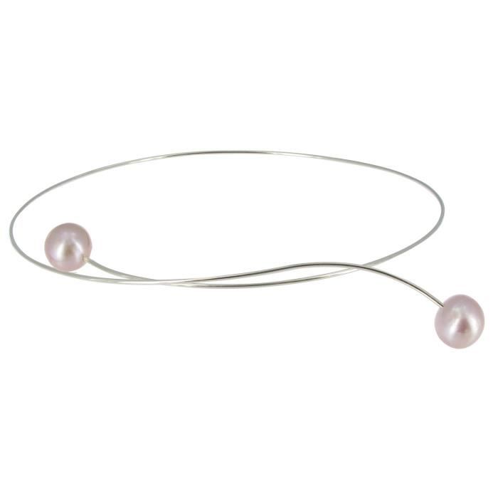 Les Poulettes Bijoux - Collier En Argent Sterling Strass Boule - 5