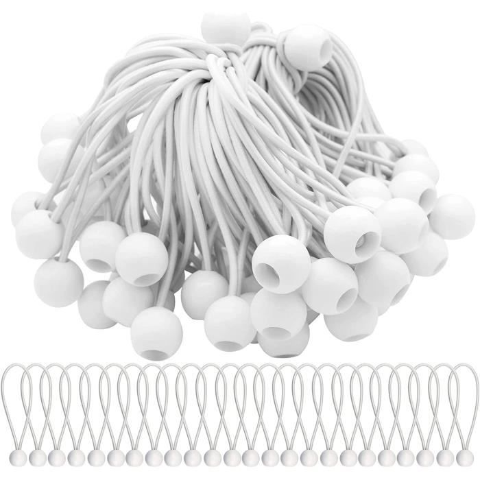 Sandow Élastique 80cm Avec Crochets Métalliques - Lot De 10 Pièces 6 Brins