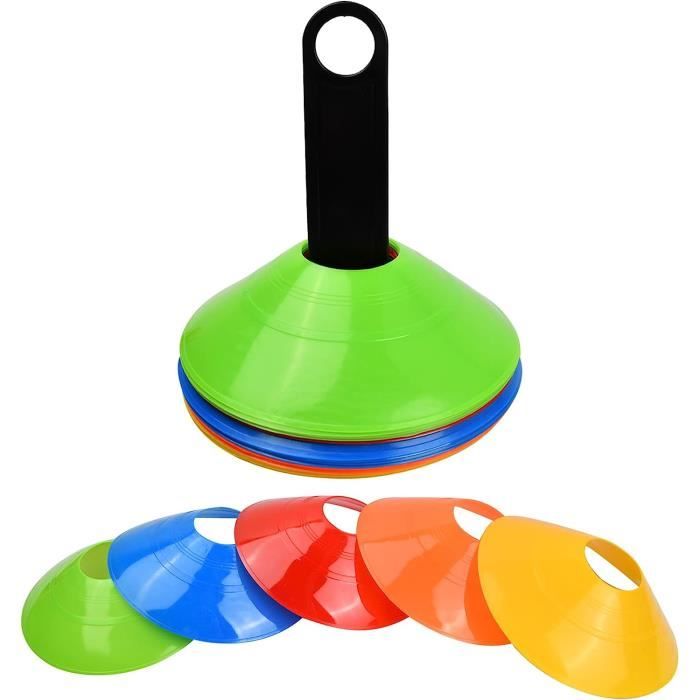 25 Plots D'entraînement Multicolores - Cônes De Sport 18cm Pour Football, Jeux Enfants Et Entraînements