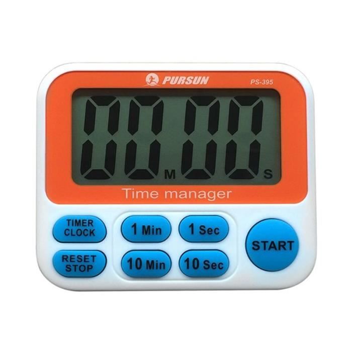 Minuteur Mécanique De Cuisine - Compte à Rebours Précis Avec Aimant, Design ABS Robustes (Lot De 2) - 4