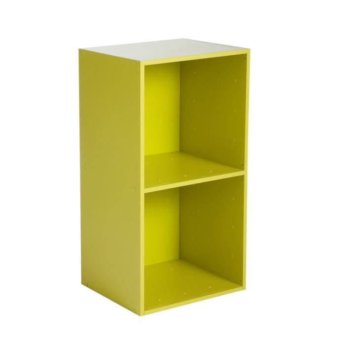 Etagere Cube En Bois L35cm Personnalisable Multikaz Vert Anis