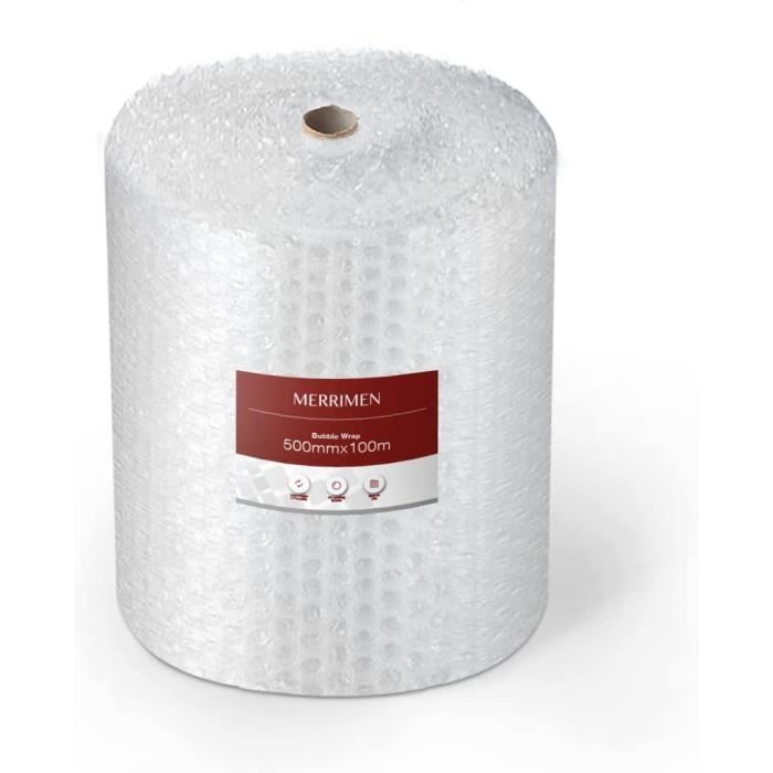 Papier Bulle Protection - 1 Rouleau 60 Cm X 25 M - Idéal Pour Déménagement, Envoi Colis - 9