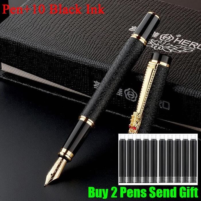 Lot De 10 Convertisseurs D'encre Métal Pour Stylo Plume Jinhao, Baoer, Duke, Etc. - Taille Standard 2,6 Mm - Rechargeable, Durable