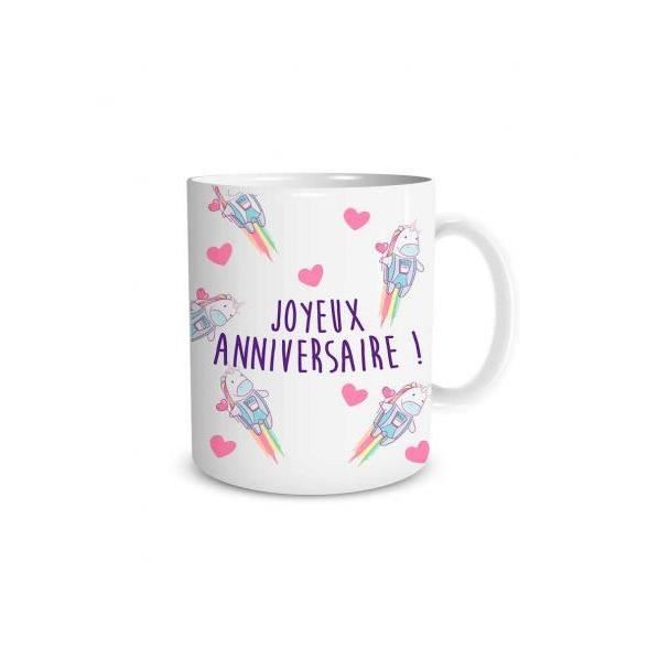 Mug Licorne Joyeux Anniversaire Tasse Cadeau Fete 691 Achat Vente Bol Cdiscount