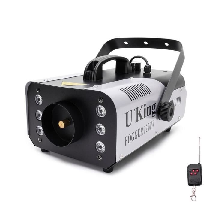 Machine à Brouillard 2500W Avec éclairage RGB 18 LED, Commande DMX, Pour Soirée DJ, Halloween, Fête