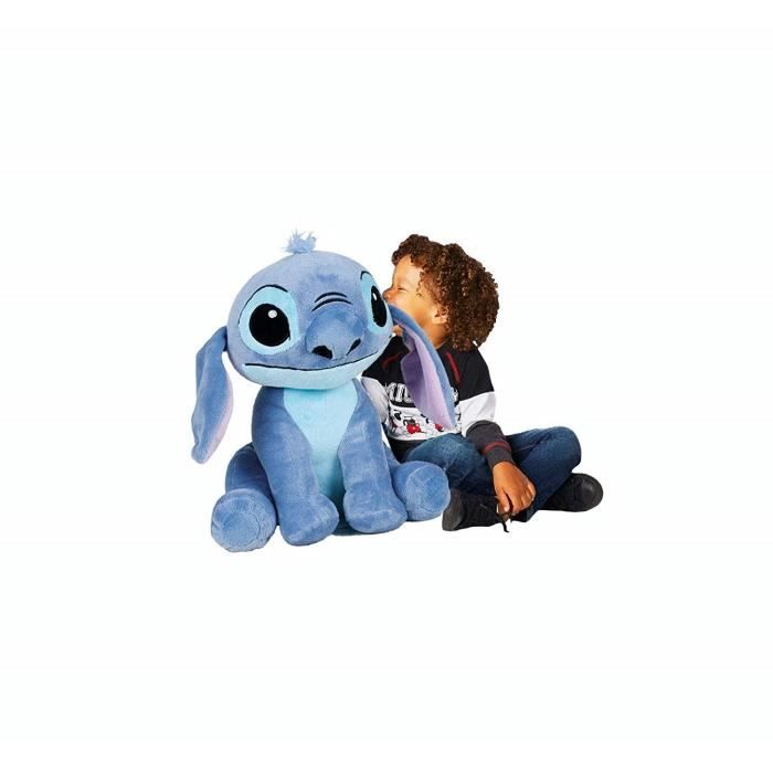 XXXL LEROY 100CM Peluche Géant Avec Son Disney Lilo & Stitch Rouge