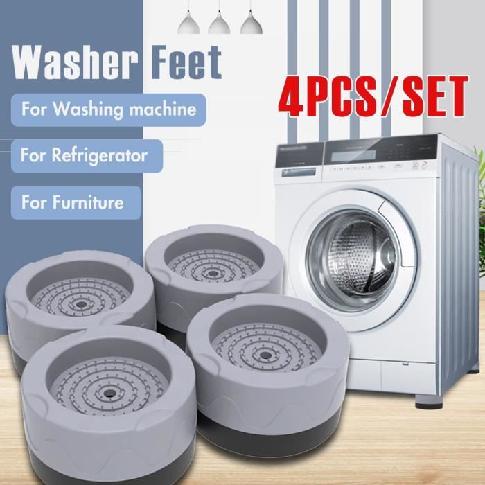 HautStore Patins Anti Vibration, 4 Pièces Pieds en Caoutchouc, pour machine  à laver et sèche-linge (Gris 3.5cm) - Cdiscount Bricolage