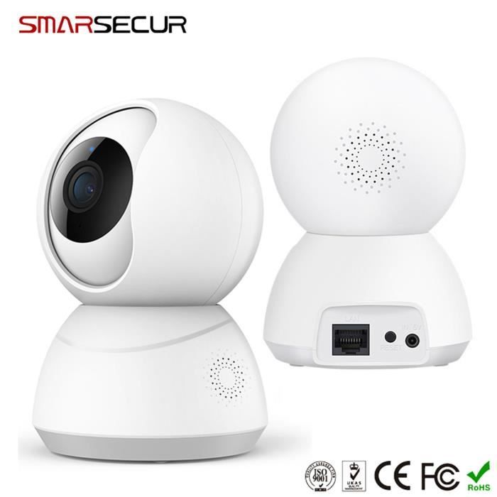 Webcam Caméra extérieure Réseau sans fil Tuya 1080P Camera Smart Wifi Blanc