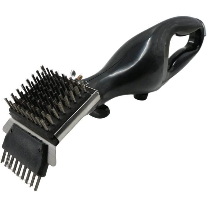 Brosse Nettoyage Barbecue 2en1 - Grattoir + Poils Acier - PARENCE GrillMaster