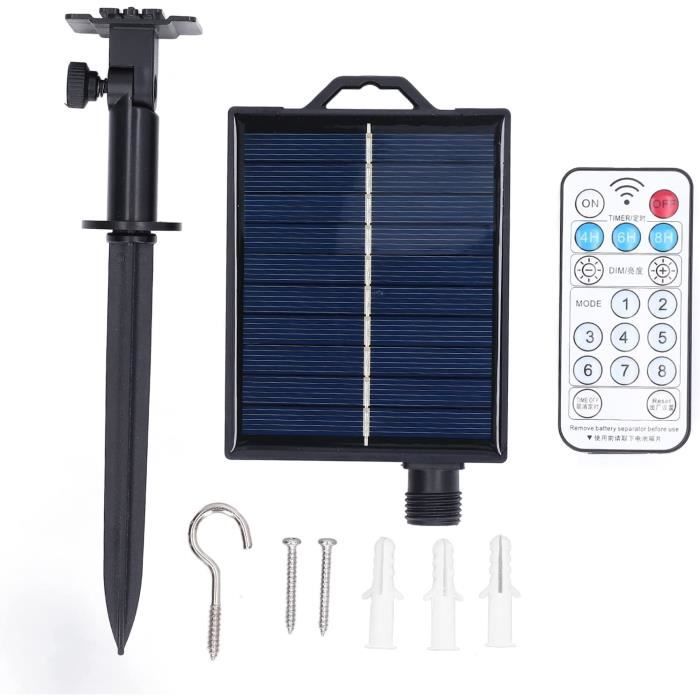 Guirlande Lumineuse Solaire De Noël Panneau Décoration