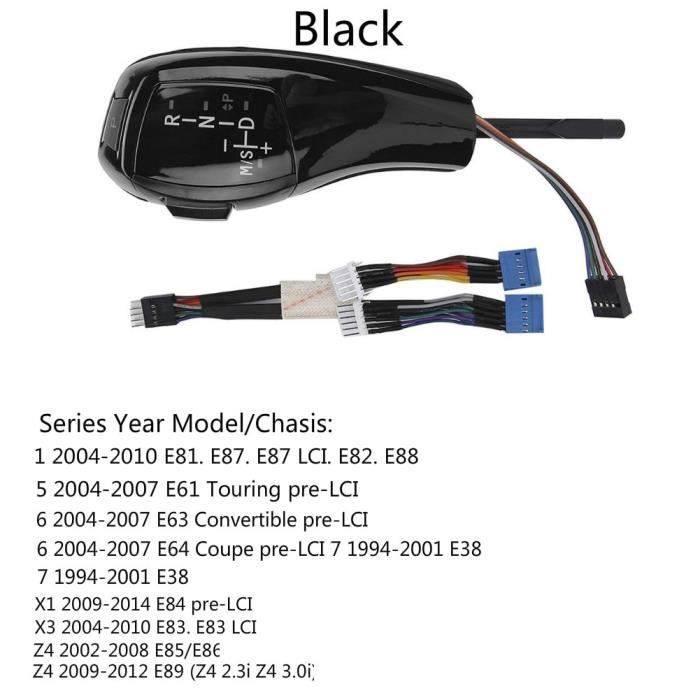 Pièces Auto,Pommeau de levier de vitesse, en Fiber de carbone automatique,  pour BMW E46 E39 E60 E90 E92 E82 E87 - Type black color - Cdiscount Auto