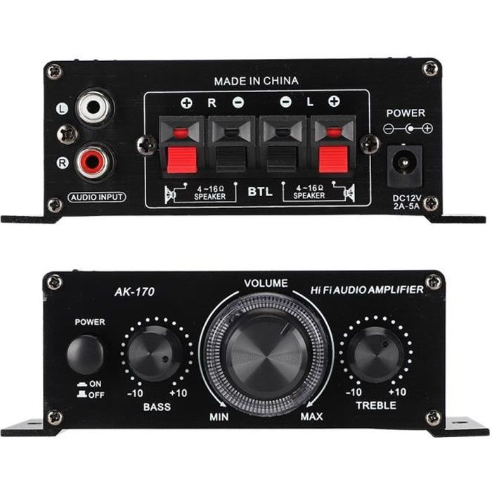 Amplificateur Audio HIFI - MARQUE - Modèle - 2x20W - Numérique - Classe D