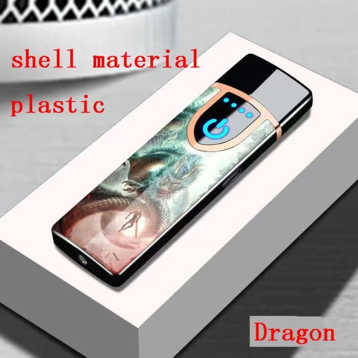 Briquet Plasma Rechargeable USB - Sans Flamme, Coupe-Vent - Cadeau Homme, Papa, Fête - Allumage Électronique Futuriste - 8