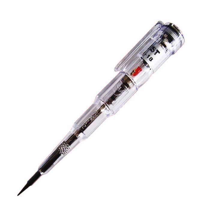 Electric Tester Pen, Circuit électrique Testeur Détecteur De Tension Lumineuse Tournevis Stylo électrique AC 100-500V, Dual Head 4.5mm Slot