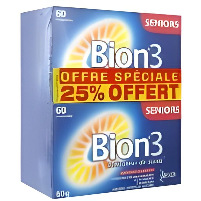 Bion 3 Sénior Lot de 2x60 Comprimés pas cher