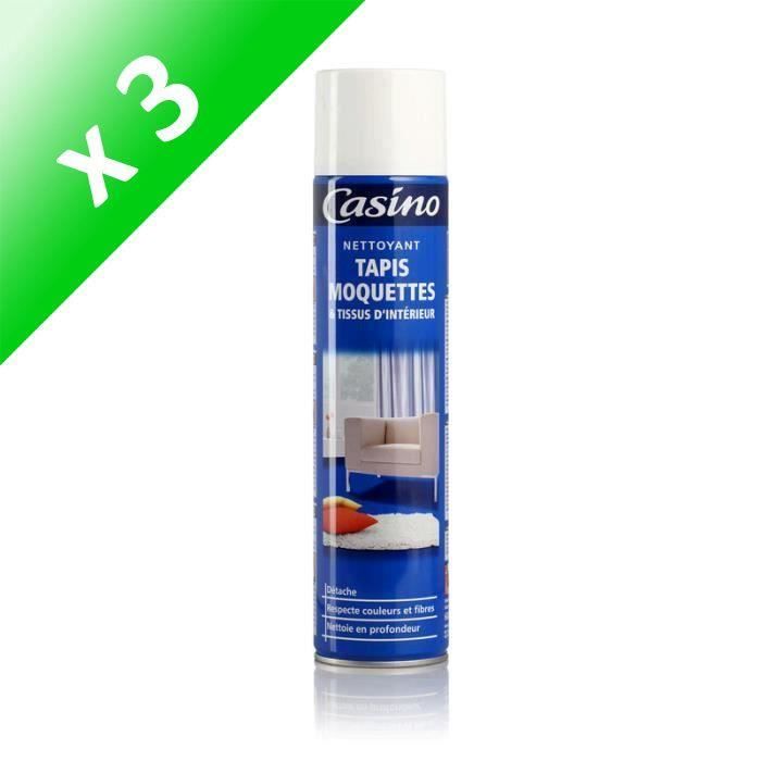 CASINO Nettoyant mousse pour Tapis moquette - 600 ml (Lot de 3