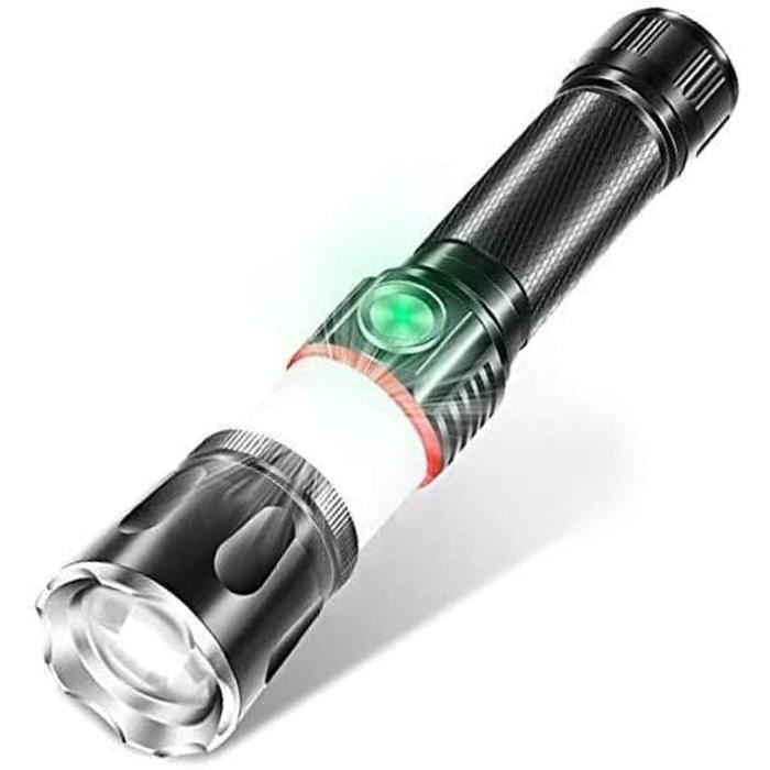 Lampe Torche LED XHP99 Super Lumineuse 100 000 lumens, Lampe de Poche Tactique Rechargeable par USB Haute Puissance, zoomable 5 Modes, Torche étanche, pour Camping, randonnée, Urgence en Plein air