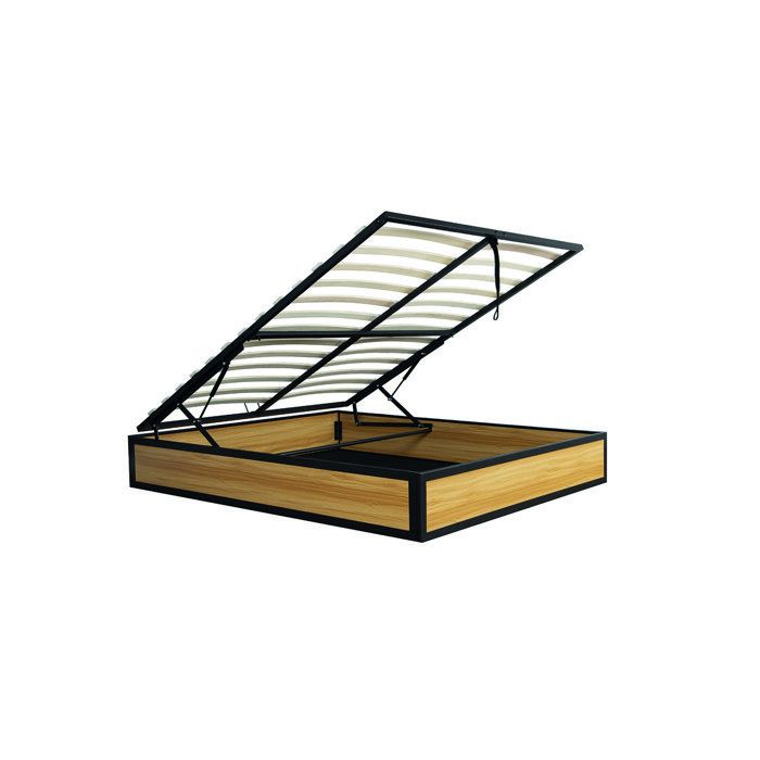 JERSEY : Lit coffre industriel 140 x 190 cm