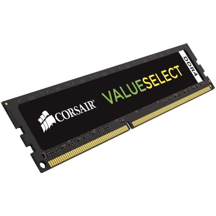 Vente Memoire PC Corsair Value Select 4GB (1x4GB) DDR3L 1600MHz Unbuffered CL11 DIMM (CMV4GX3M1C1600C11) pas cher