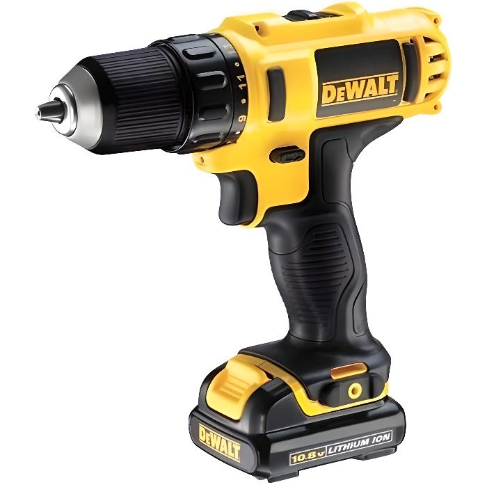 Perceuse visseuse sans fil 10 8 V + 2 batterie 2Ah + chargeur + coffret DEWALT DCD710D2