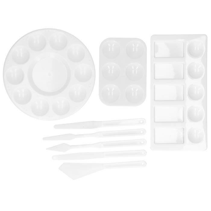 Spatules Pâtisserie Caoutchouc - Lot De 2 - Palette 9cm/Longueur 24cm - Ustensiles Cuisine Pro