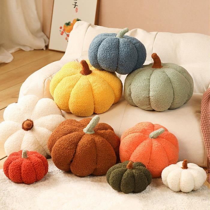 Oreiller de citrouille d'Halloween en forme de citrouille en peluche jouets en peluche poupée de