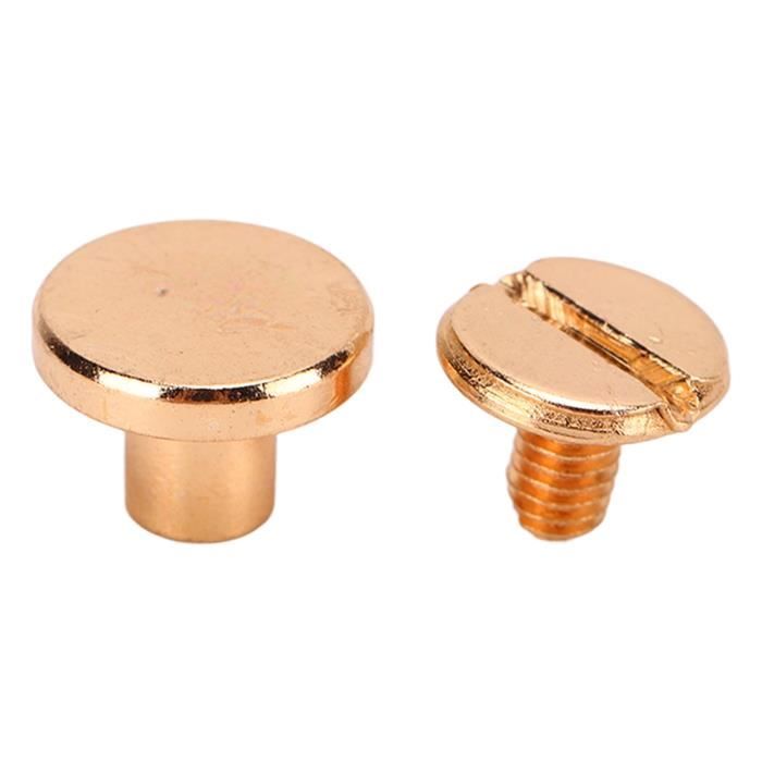 40 Rivets En Cuivre Massif Tête Ronde 13 Mm - Pour Bijoux, Maroquinerie, DIY