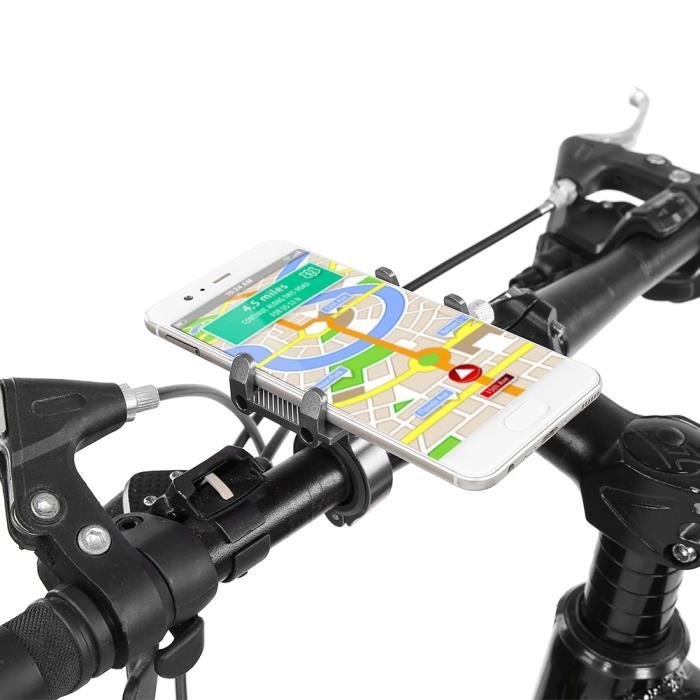 Support De Guidon Pour Téléphone Et Caméra - Fixation Solide, Clip Robuste, Rotation Pratique, Adapté Aux Barres Carrées