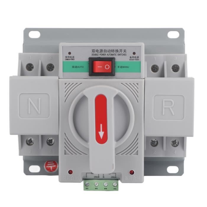 Commutateur Mini dual power rocker switch, 1pc 220V 63A 2P Mini power — free download