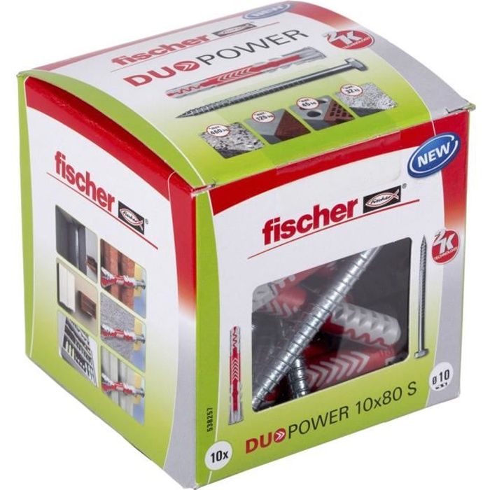 Fischer Chevilles DUOPOWER 10x50 mm 25 pcs - vue 2
