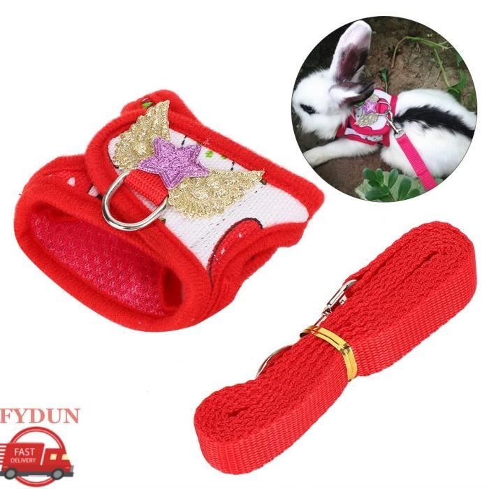 Comparer les prix de FYDUN Harnais et Laisse pour Petit Animal Confortable et Respirant - Lapin Hamster Cobaye
