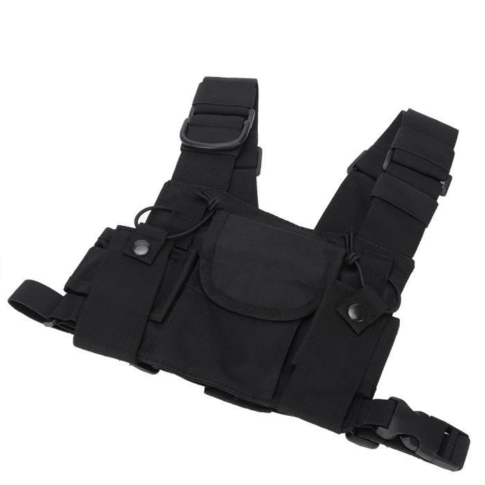 JIPIMON Sac de poitrine pour homme avec espace de rangement supplémentaire, sac de poitrine étanche pour sports de plein air, pour la course, le cyclisme, la randonnée, l'escalade, noir, taille unique JIPIMON Sac de poitrine pour homme avec espace de rangement supplémentaire, sac de poitrine étanche pour sports de plein air, pour la course, le cyclisme, la randonnée, l'escalade, noir, taille unique