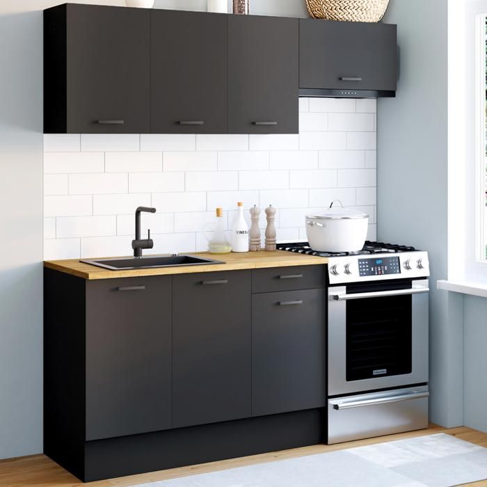 Meuble Bas Cuisine 180 Cm Avec Plan De Travail