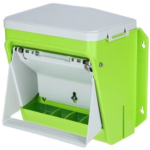 Nourrisseur automatique - KERBL - SmartCoop - Volet de protection - 75 kg - Vert